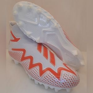 NEW adidas Freak Ultra Laceless Football Cleats  GZ0464  Sz 12.5 White & Orange